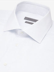 Cotton shirt with white stripes