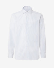 Cotton shirt with white stripes