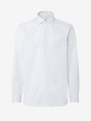 Cotton shirt with white stripes