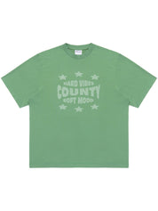 HARD VIBES BOXY T-SHIRT DEEP GREEN LIGHT