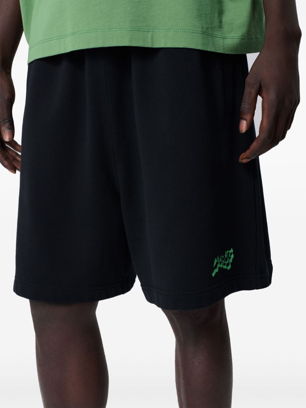 COUNTY FESTIVAL COMFY SHORTS BLACK GREEN