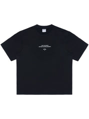 GOODBYE QUOTE BASIC T-SHIRT BLACK WHITE