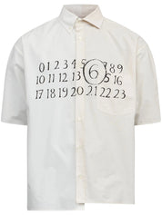 Asymmetric poplin shirt