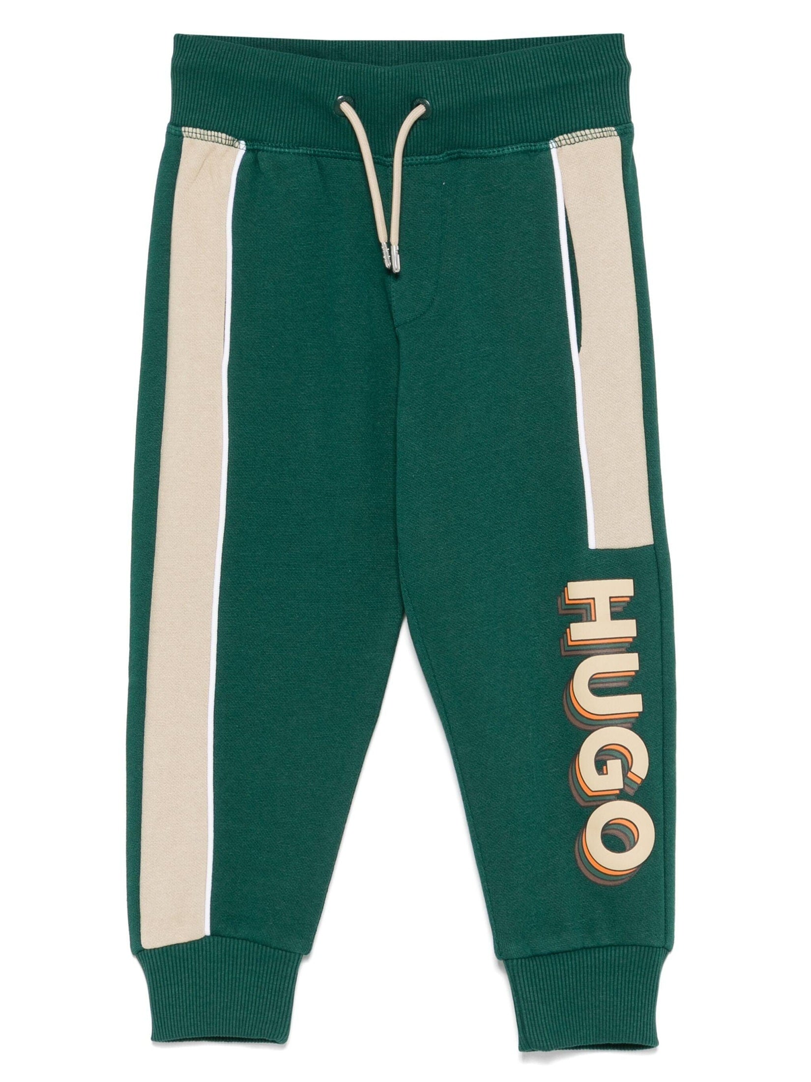 Hugo kids logo-print track pants