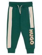 HUGO KIDS logo-print track pants