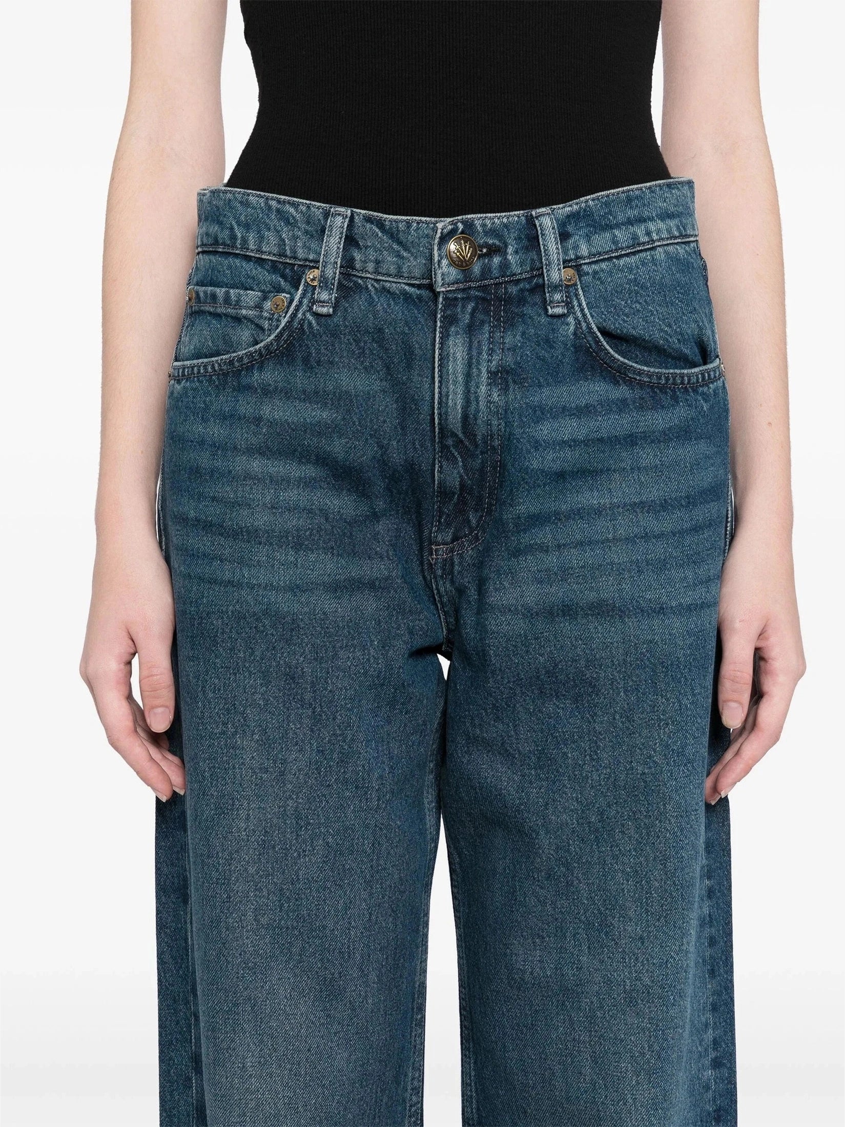 Shea high-rise relaxed straight full length
