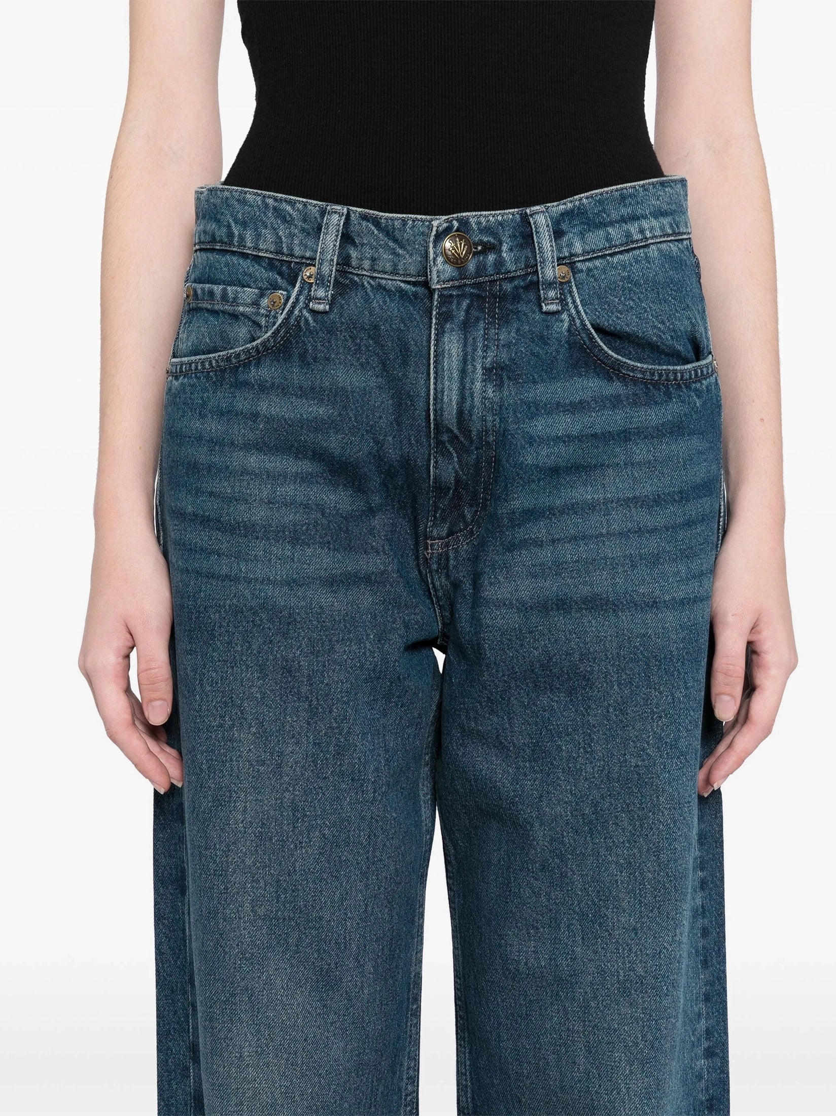 Shea high-rise relaxed straight full length