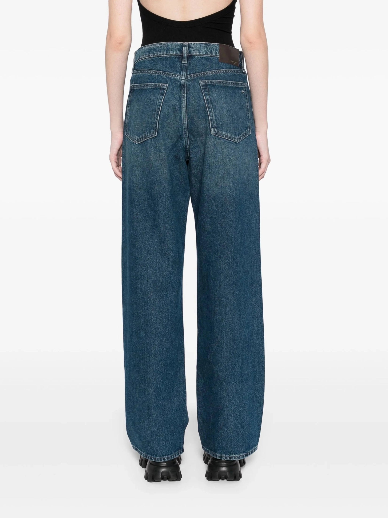 Shea high-rise relaxed straight full length