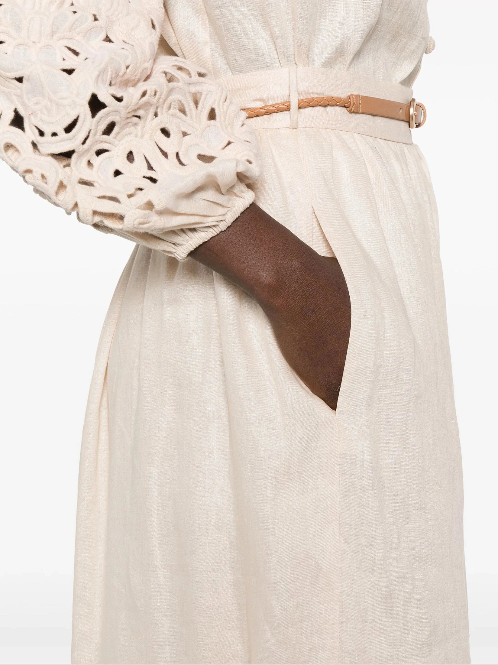 Wylie embroidered midi skirt