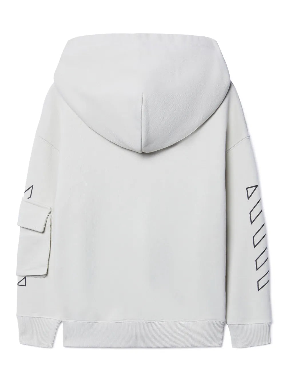 BOOKISH DIAG HOODIE ZIP UP LIGHT GREY