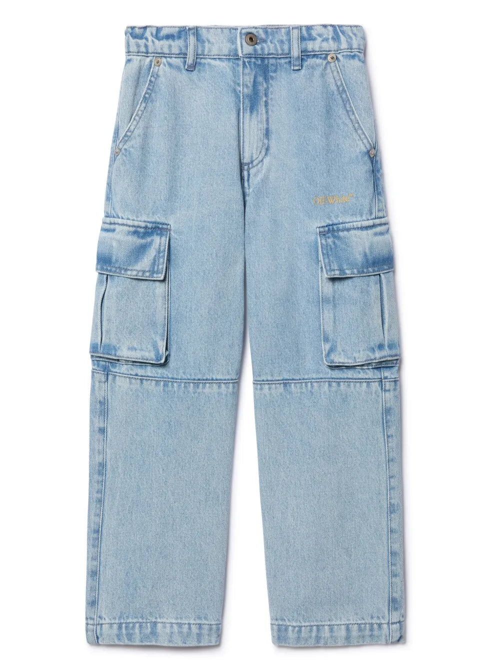 BOOKISH DIAG DENIM CARGO PANT LIGHT BLUE