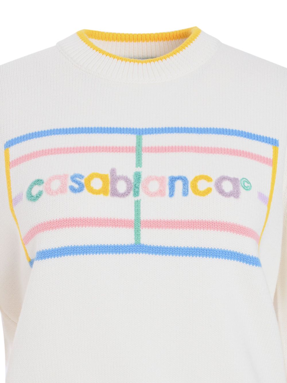 PASTEL COURT EMBROIDERED SWEATER