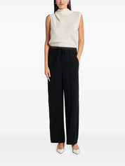 MID RISE DOUBLE WAISTBAND DRAWSTRING PANT