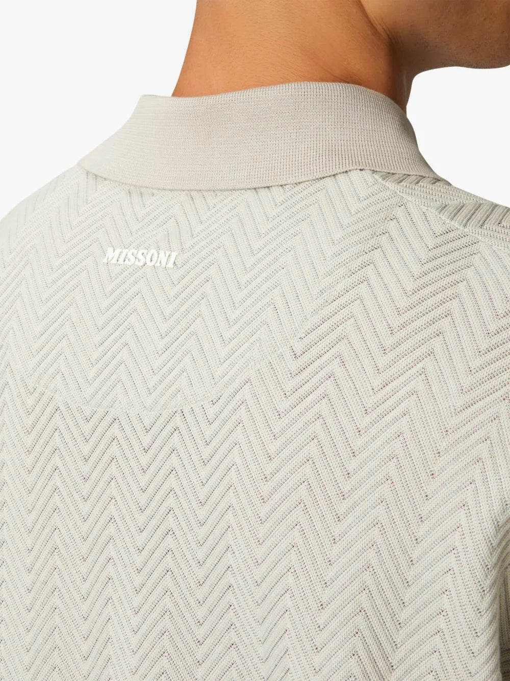 Missoni Zigzag-Woven Polo Shirt