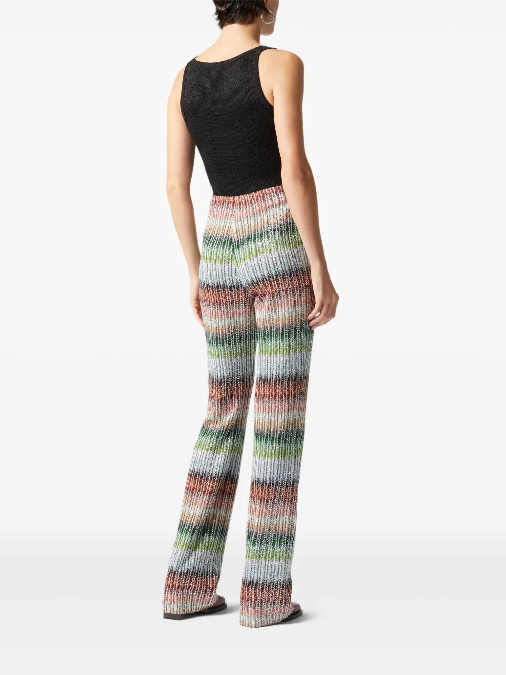 Missoni Zigzag-Pattern Straight Trousers, tailored