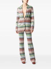 Missoni Zigzag-Pattern Straight Trousers, tailored