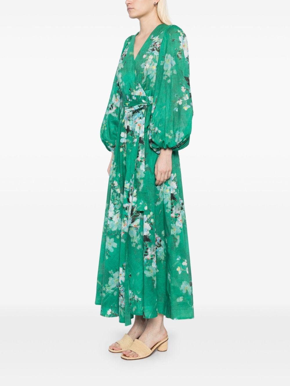 EVERLEY WRAP MIDI DRESS