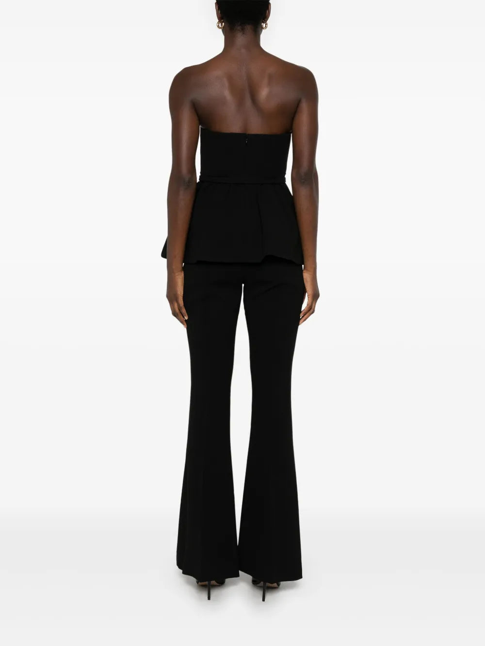 BLACK STRECH CREPE JUMPSUIT