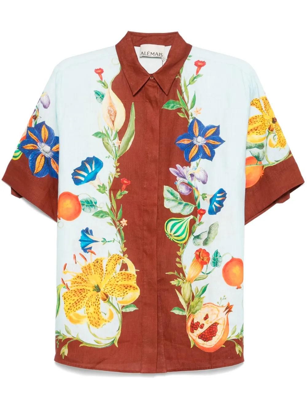 DAHLIA FLORAL LINEN SHIRT