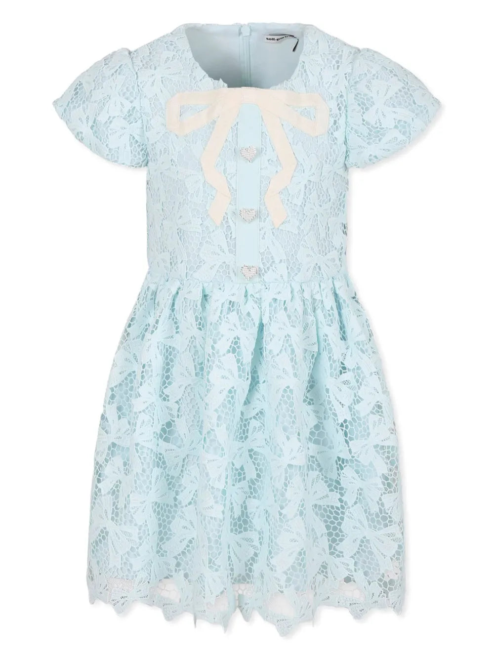 BLUE BOW LACE DRESS