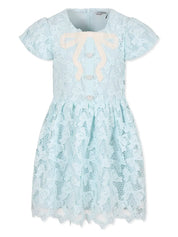 BLUE BOW LACE DRESS