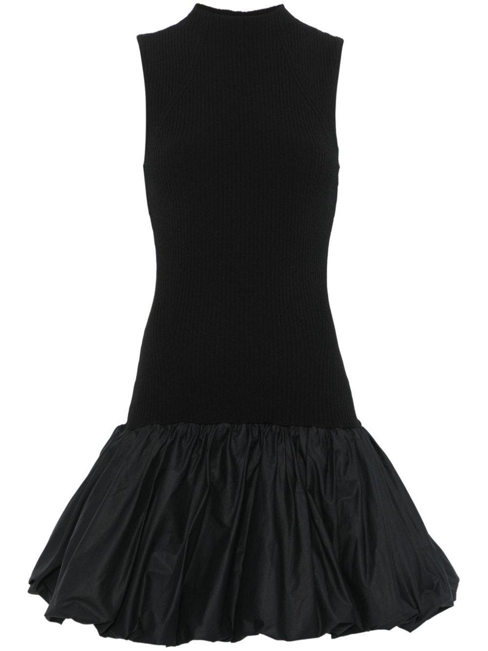 Knit racer cut dress