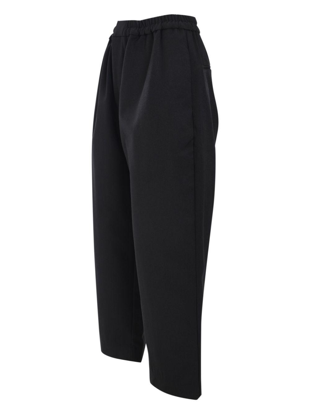 FILLIO STRAIGHT FIT ANKLE PANTS WITH FULL ELASTIC WAISTBAND