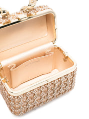 GOLD CRYSTAL VANITY CASE