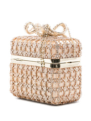 GOLD CRYSTAL VANITY CASE