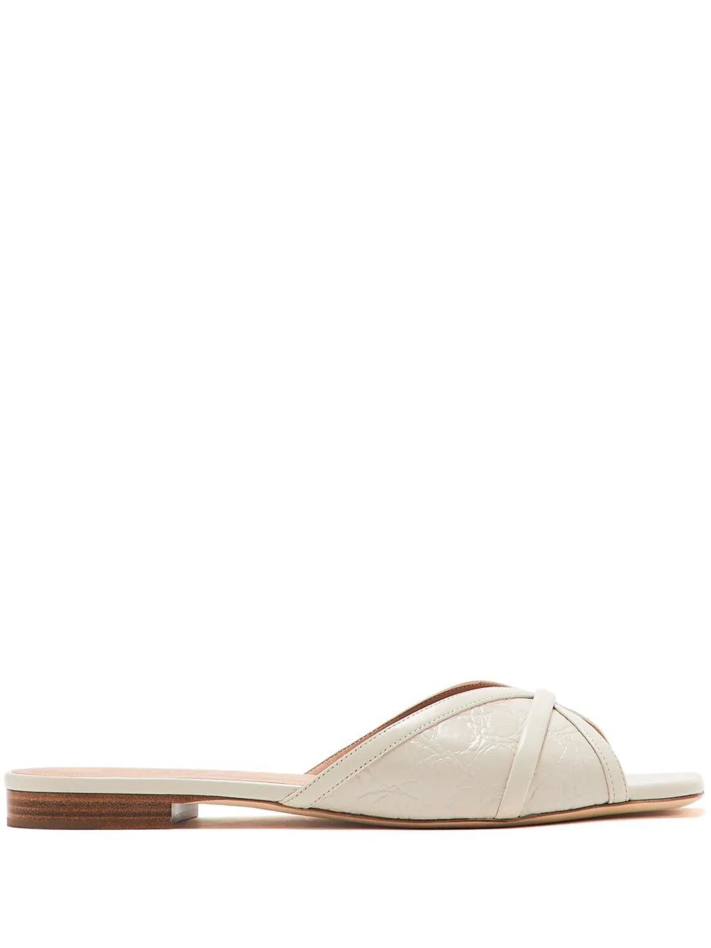 SQUARED TOE FLAT SANDAL WITH STRAP ON MONOBLOCK