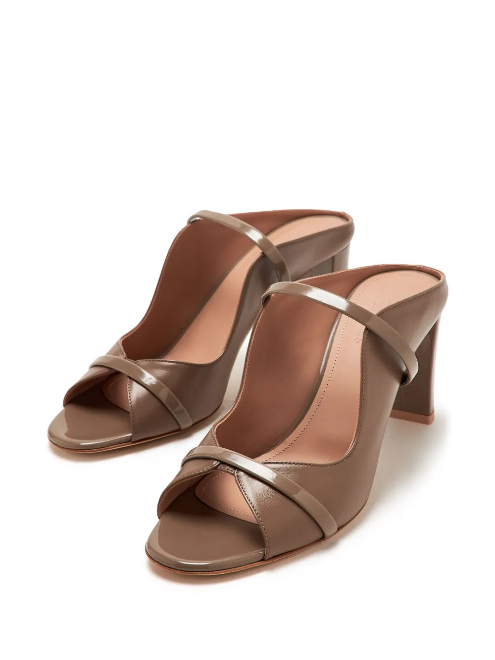 SANDAL WITH DOUBLE STRAPS ON BLOCK HEEL