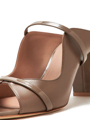 SANDAL WITH DOUBLE STRAPS ON BLOCK HEEL