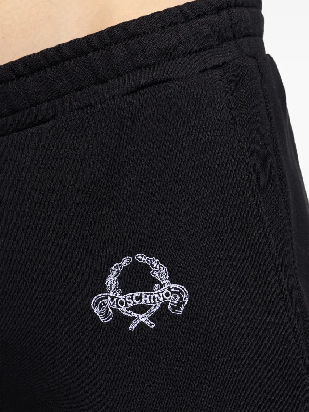 logo-embroidered trousers