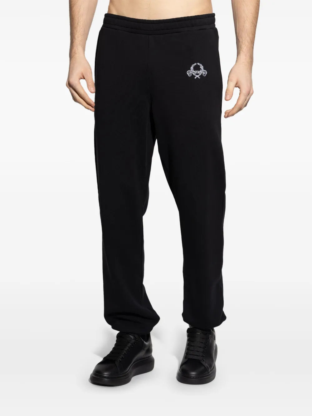 logo-embroidered trousers