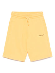 BOOKISH DIAG SWEATSHORT YELLOW BLACK