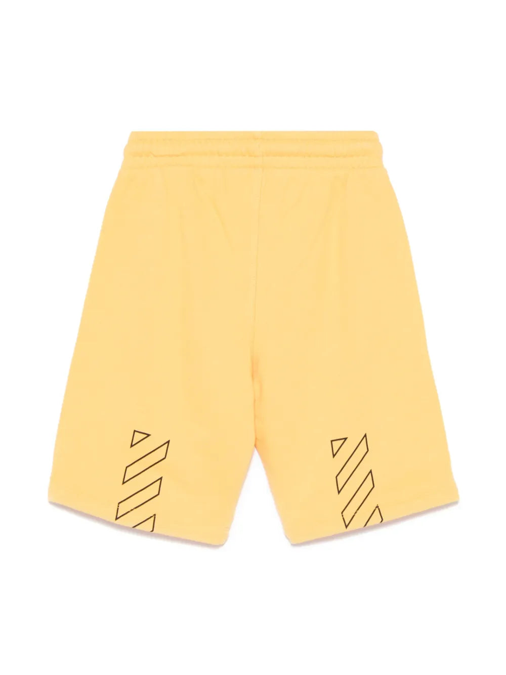 BOOKISH DIAG SWEATSHORT YELLOW BLACK