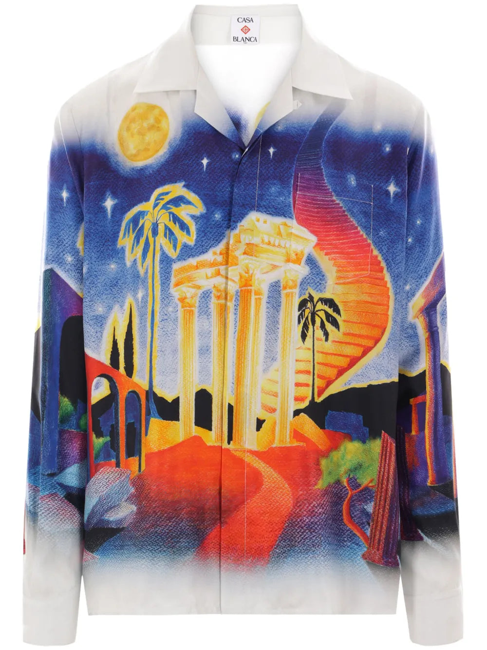 Midnight Acropolis silk shirt