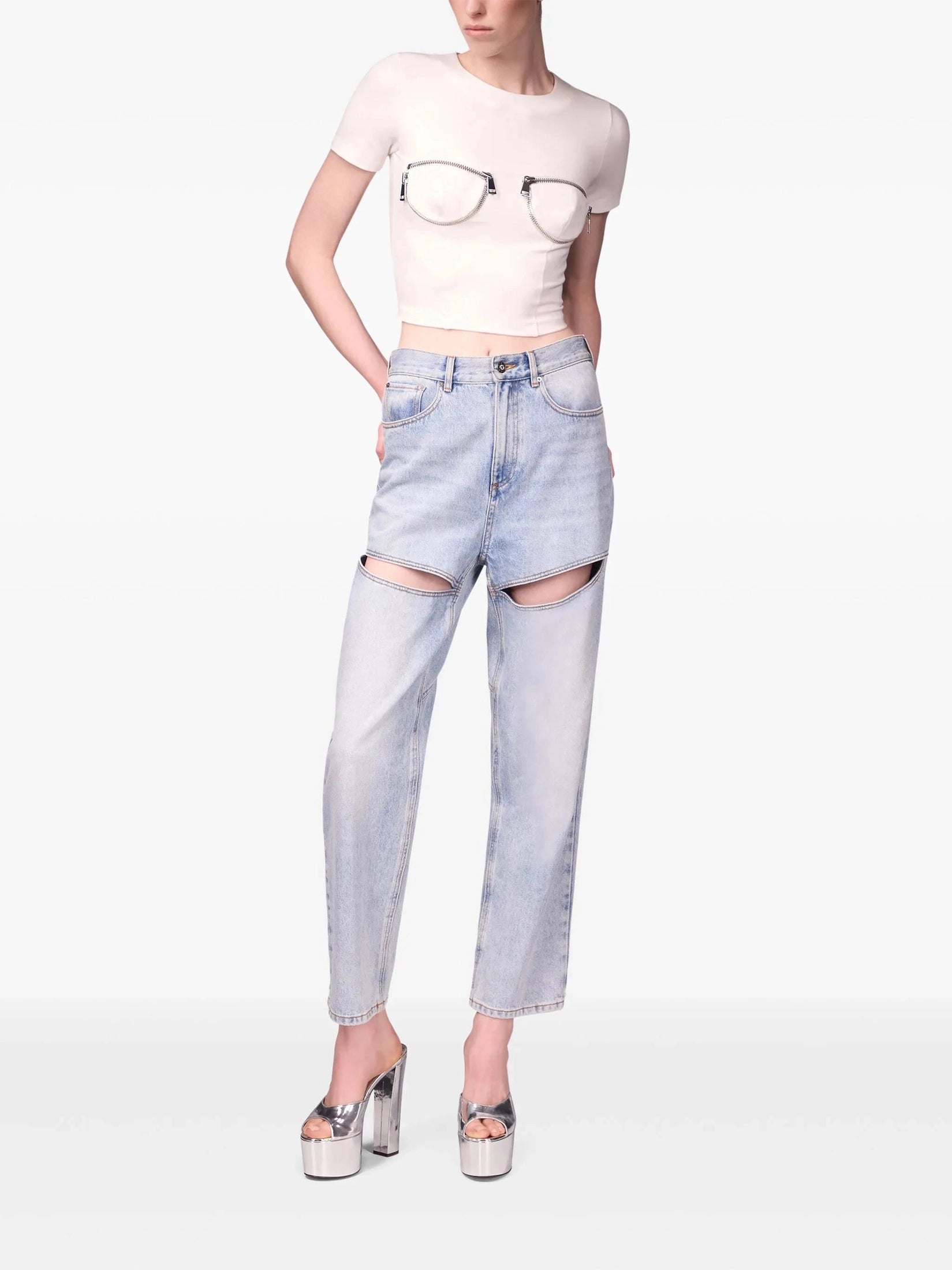 Slit jean