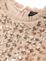 RAINDROP SEQUIN KIDS DRESS