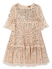 RAINDROP SEQUIN KIDS DRESS