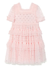 POLKA DOT SMOCKED KIDS DRESS