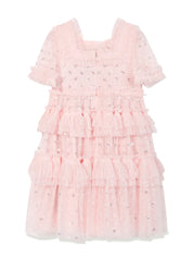 POLKA DOT SMOCKED KIDS DRESS