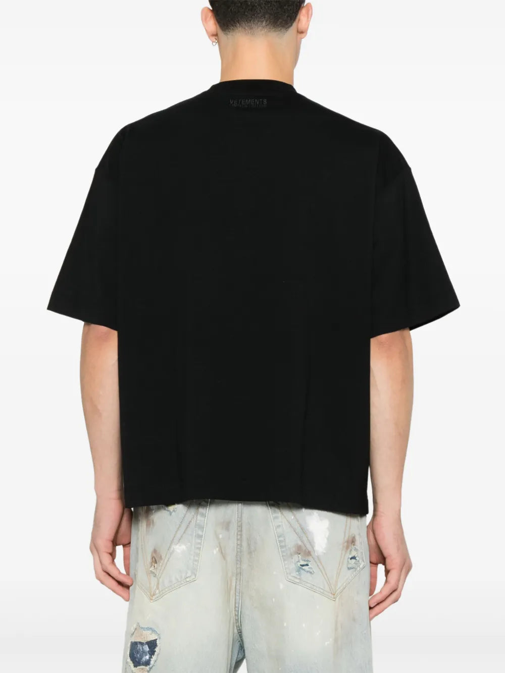 OVAL LOGO CROPPED BOXY T-SHIRT