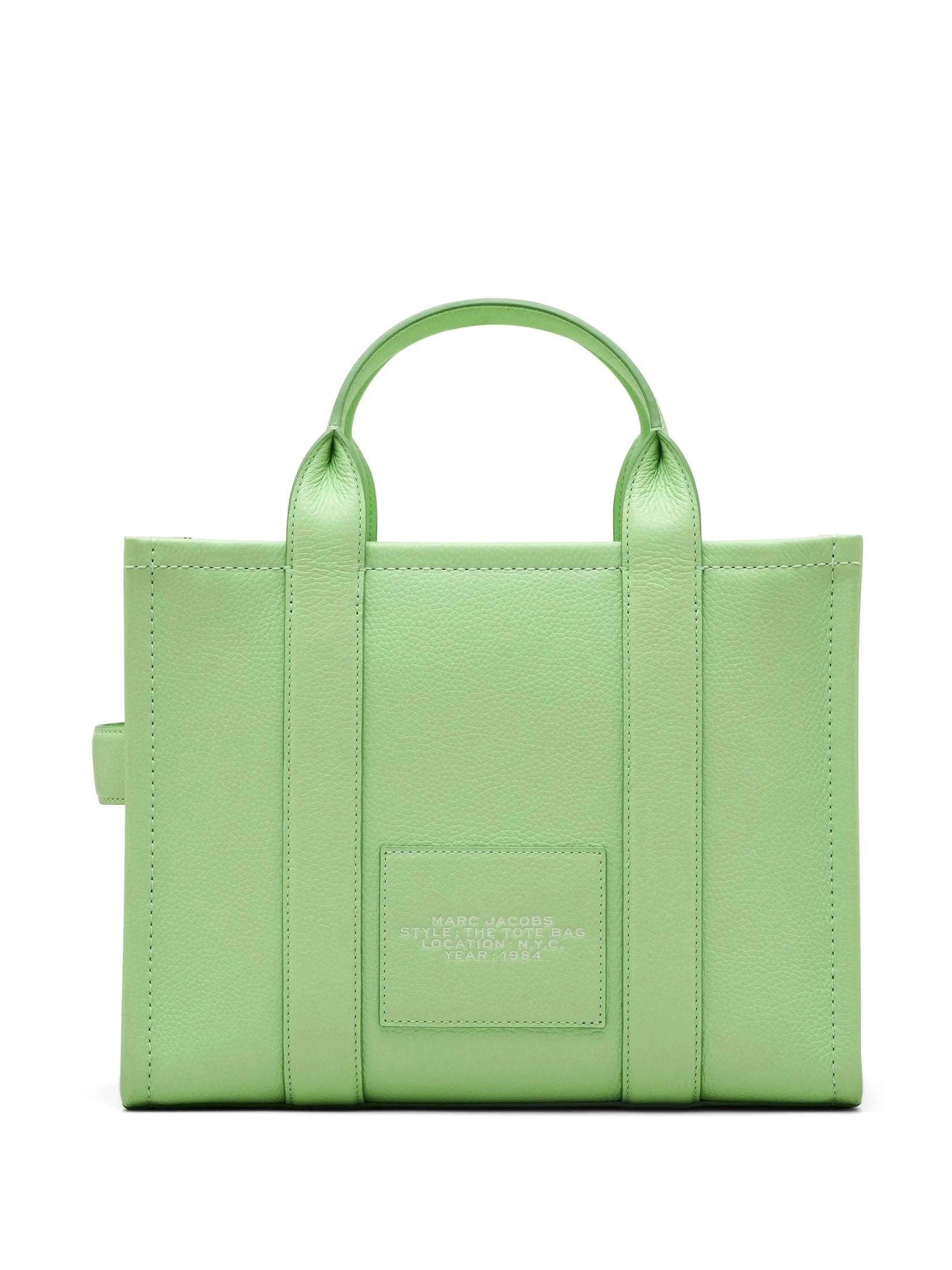 The leather medium tote bag