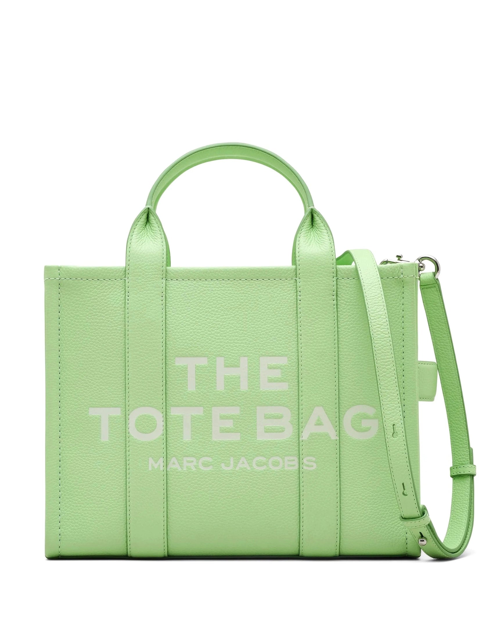 The leather medium tote bag