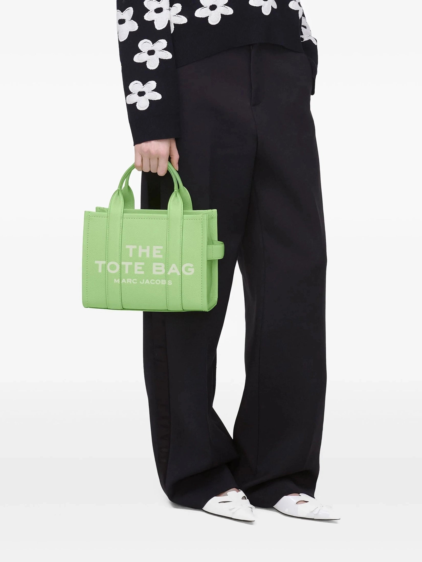 The leather small tote bag