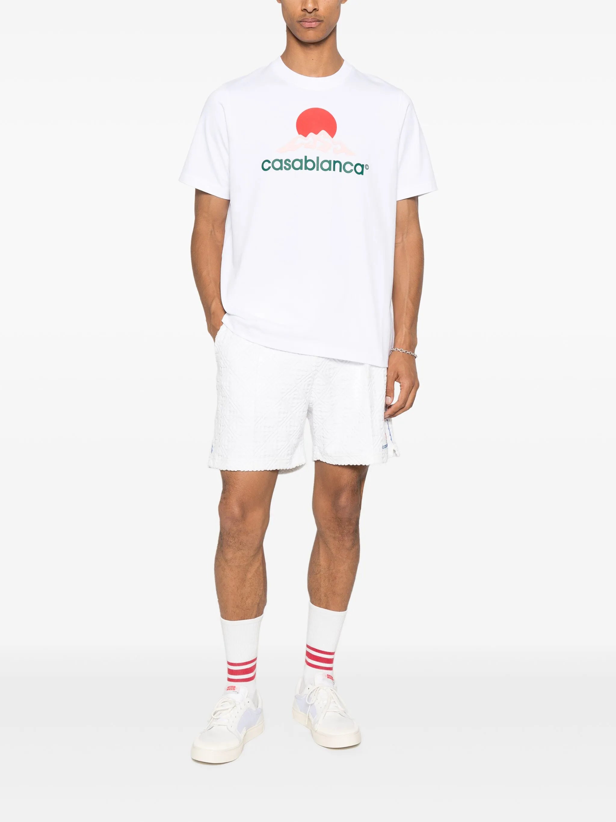 CASABLANCA MONTAGNE PRINTED T-SHIRT