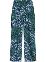 RATEAU PRINT WIDE-LEG TROUSERS