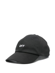 DRILL OFF STAMP BASEBALL CAP BLACK WHI