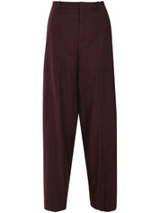 MID RISE COTTON WOOL UTILITY PANT